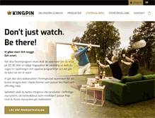 Tablet Screenshot of kingpinscreens.com